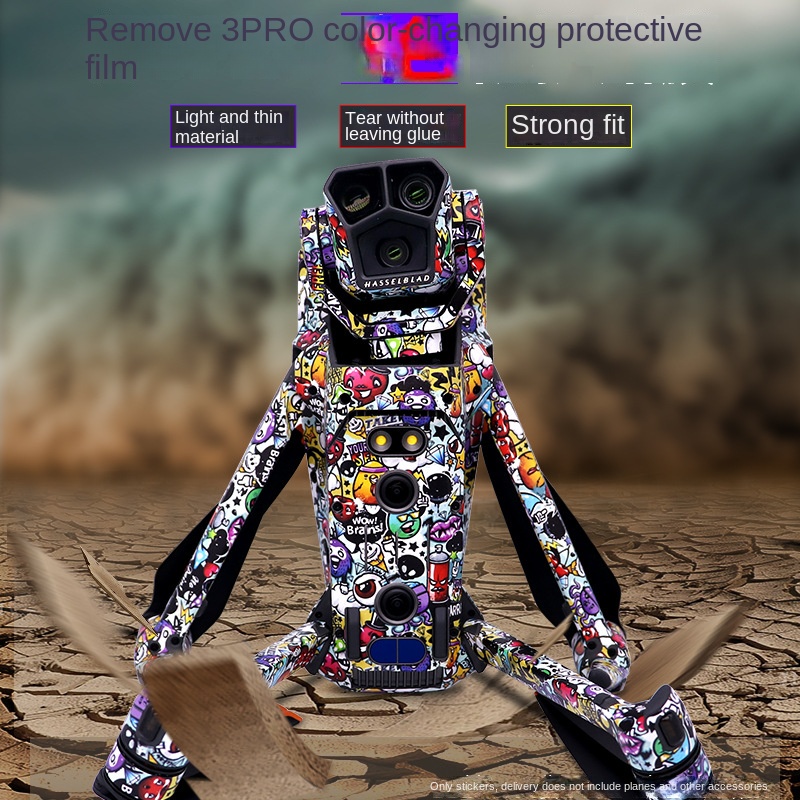 เหมาะสําหรับ DJI Mavic 3 Pro/RC Pro รีโมทคอนโทรลสติกเกอร ์ Body รวมทุกอย ่ างฟิล ์ มกันน ้ ํา Body ฟิล ์ มแบน