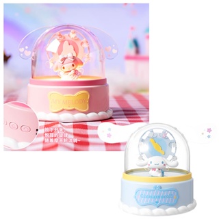 โคมไฟตั้งโต๊ะ รูปชิงช้าสวรรค์ Sanrios My Melody Cinnamoroll Ferris Wheel น่ารัก สําหรับตกแต่งข้างเตียงเด็ก