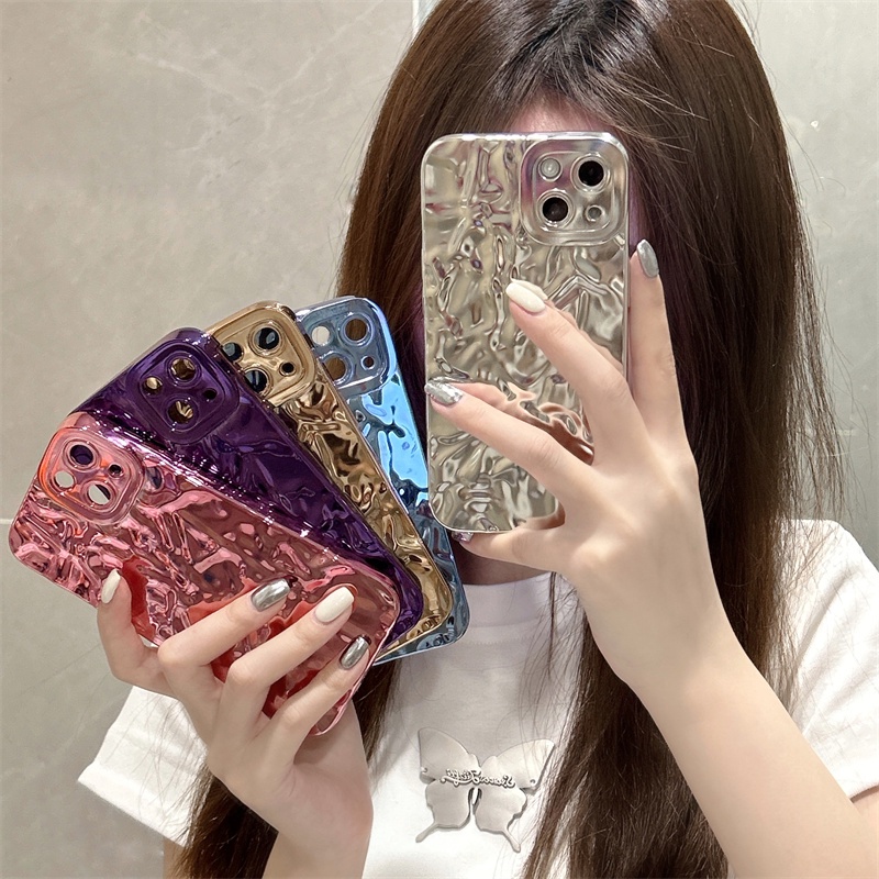ที่มีคุณภาพสูงหรูหราเว้านูนรูปแบบหินเปลือกนุ่ม เข้ากันได้กับ เคส Samsung A03 A12 A13 A23 A32 A31 A14 A51 4G 5G A20 A30