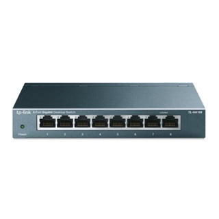 SWITCH HUB สวิตซ์ฮับ TP-LINK 8 PORTS GIGABIT PORT TL-SG108 IN METAL CASING ประกัน LT.