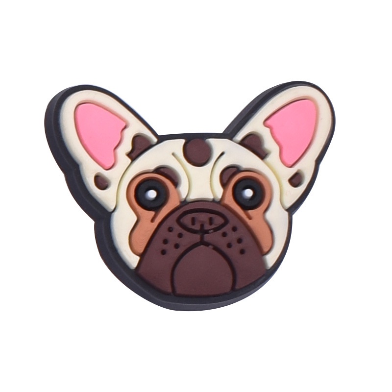 French Bulldog Jibitz croccs Shih Tzu Paw Jibits Charm Pin น่ารัก Pomeranian Dalmatian สุนัข Jibbits Crocks สําหรับผู้หญิงรองเท้า Acessies รองเท้า Charms Pins ตกแต่ง