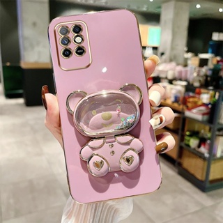 เคสโทรศัพท์ซิลิโคน TPU แบบนิ่ม ลายการ์ตูนหมี ป้องกันกล้อง สําหรับ Infinix Note 8 8i X692 X683 X683B