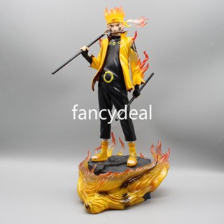 โมเดลฟิกเกอร์ PVC รูปปั้นอนิเมะนารูโตะ Uzumaki Naruto ขนาด 38 ซม. พร้อมไฟ สําหรับตกแต่งห้อง