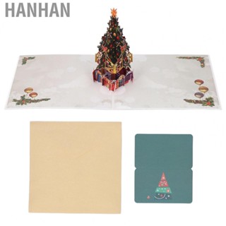 Hanhan 3D Christmas Card  Christmas Tree Design 3D Greeting Card  for Gift