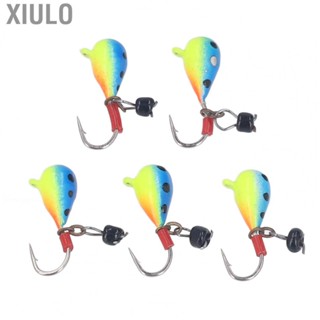 Xiulo Winter Ice Fishing Jigs  High Carbon Steel Continuous Sharpness 5pcs Fishing Tackle Ice Fishing Lures  for Carp for Seawater