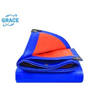 Grace  5X8M ผ้าใบกันฝนกันแดดแบบหนา ผ้าใบกันแดดฝน ผ้าใบกันสาดบังแดด ผ้ายางกันฝนกันแดด Tarpaulin Anti-UV 2-8 เมตร