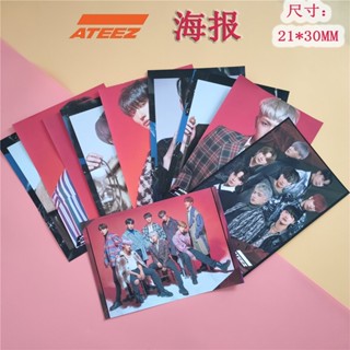 โปสเตอร์สติกเกอร์ Kpop ATEEZ Answer Photocards ID Photo HD สําหรับเก็บสะสมการ์ด