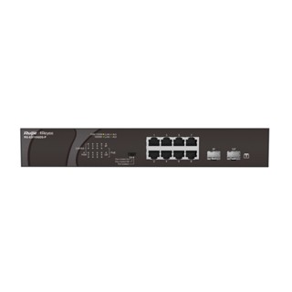 RUIJIE RG-ES110GDS-P 8-Port Gigabit Unmanaged PoE/PoE+ Switch with 2 SFP Uplink Slots