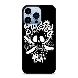 เคสโทรศัพท์มือถือ กันตก ลายโลโก้หัวกะโหลก Stussy สําหรับ IPhone 14 Plus 13 Pro Max 12 Mini X