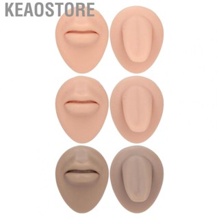 Keaostore Simulated Mouth Tongue Model  Soft Reusable Flexible Mouth Tongue Stud Display Model Silicone Practical  for Jewelry Store