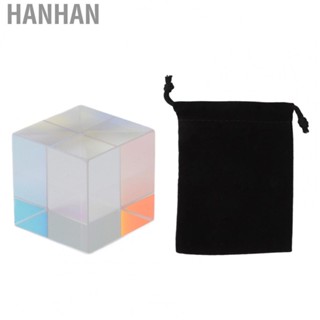 Hanhan Glow Party Supplies Prism Cube Optical Glass RGB Dispersion Color Cube Sun Catcher X Cube Prism Birthday Gift  party