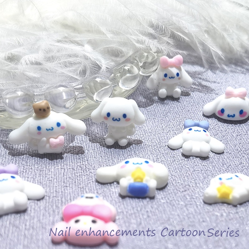 พร้อมส่ง⚡ Cinnamoroll จิว ซินนามอโรล (ราคาต่อ1ชิ้น) อะไหล่ตกแต่งเล็บ จิวแต่งเล็บ อุปกรณ์แต่งเล็บ อะไหล่ติดเล็บ Nailspop