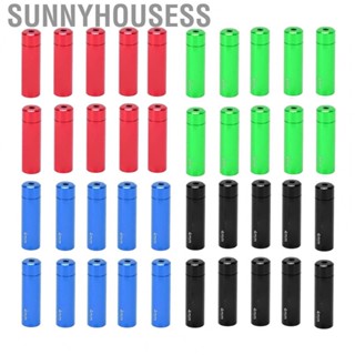 Sunnyhousess Bicycle Cable End Caps  Durable Bicycle Shift Cable End Caps CNC Machined 10Pcs  for 4MM Inner Diameter