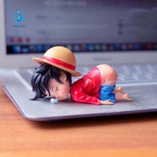 Amar ONE PIECE สีสดใส ลูฟี่ ฟิกเกอร์ ตกแต่งรถ ฟิกเกอร์การ์ตูนอนิเมะญี่ปุ่น โมเดลฟิกเกอร์