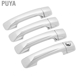 Puya Car Chrome Door Handle Cover  Car Exterior Door Handle Cover ABS 8 Pcs  for Car