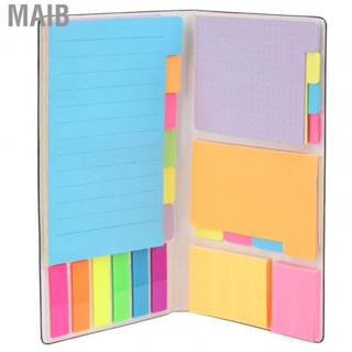 Maib Note Set Combined Repasteable Note Pads Clear Texture Colorful Note Pads for Work Records Note Set Pads