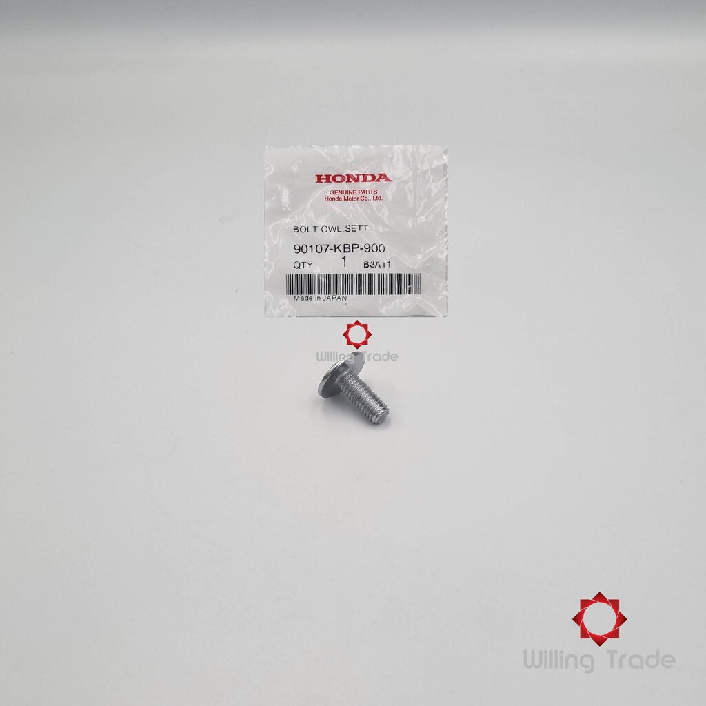 0588_HO. สกรูยึดฝาครอบไฟหน้า (WX414) HONDA: (90107-KBP-900): DASH OLD-NEW ... แพ๊คละ 1 ชิ้น... [แท้ศ