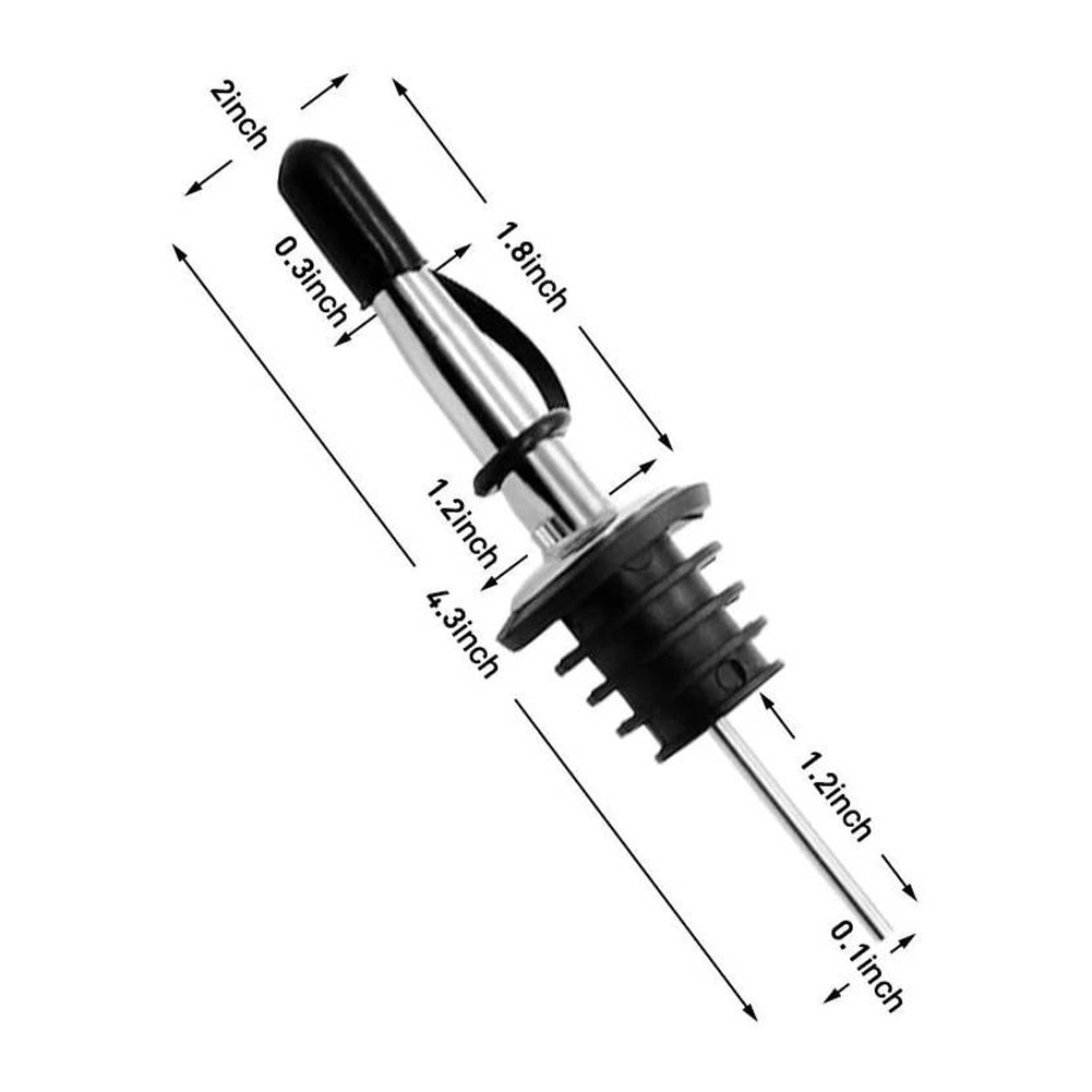 พร้อมส่ง สแตนเลสอย่างดี สินค้านำเข้าได้ทุกขวดสามารถรินทั้งเหล้า ไวน์ น้ำเชื่อม ไซรัป อื่นๆได้ 1/2/3/5 ชิ้น - รูปที่ 7