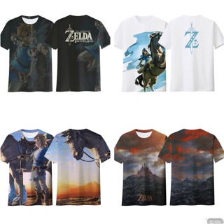 เสื้อยืดแขนสั้นลําลอง พิมพ์ลาย the Legend of Zelda Tears of the Kingdom 3 มิติ พลัสไซซ์ สําหรับผู้ชาย และผู้หญิง