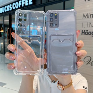 เคสโทรศัพท์มือถือแบบนิ่ม TPU ใส พร้อมช่องใส่บัตร สําหรับ Realme C55 C35 C30S C30 C33 C25 C21Y C25Y C11 C20 C12 10 Pro + Narzo N55 N53