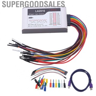 Supergoodsales Logic Analyzer  CH0-15 ‑50V To +50V Easy To Observe Handheld 16 Channel Logic Analyzer with Hook for Measure