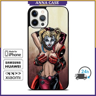 เคสโทรศัพท์มือถือ ลาย Deadpooll Harley Quinns สําหรับ iPhone 14 Pro Max 13 Pro Max Samsung Galaxy Note10+ S21Ultra