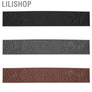 Lilishop Non Slip Bar Mat  Coffee Bar Mat Silicone Rectangular Heat Resistant  for Beer