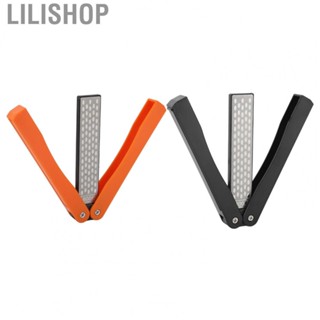 Lilishop Folded Pocket Sharpener Widely Used Fan Shaped Ergonomic Handle Pocket  Sharpener Emery for Outdoor for Scissors