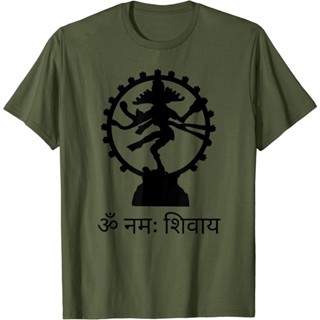 ดีมาก เสื้อยืดคอกลม แขนสั้น ผ้าฝ้าย พิมพ์ลาย Lord Shiva Hindu God Om Mantra Sanskrit สําหรับผู้ชาย