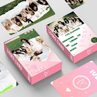 โฟโต้การ์ด โลโม่การ์ด สองด้าน พิมพ์ลาย Kpop IVE 2023 SEASONS GREETINGS 30 ชิ้น ต่อกล่อง