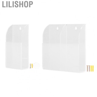 Lilishop Acrylic  Control Holder Simple Wall Mount Media Organizer Household