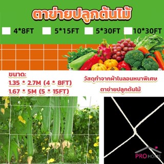 Prohome ตาข่ายปลูกต้นไม้ ตาข่ายปลูกพืช ตาข่ายพืชสมุนไพร Plant net