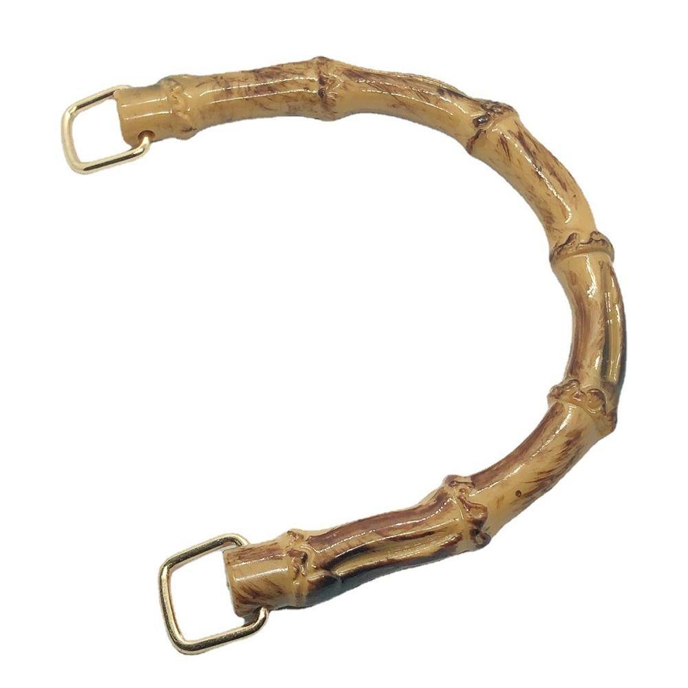 Roxul Bamboo Bag Handles Handmade With Buckle Bag Accessories Gift Box Handle Shoulder Bag Strap