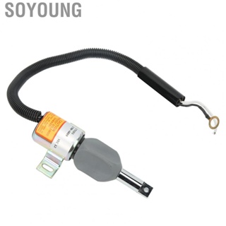 Soyoung 17004061  Heavy Duty High Performance Fast Response Fuel Stop Solenoid  for Skid Steer Loader