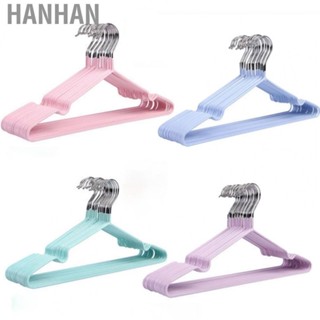 Hanhan Thick Clothes Hangers  Prevent Slip Multifunctional Rounded Edges Clothing Hangers  for Home