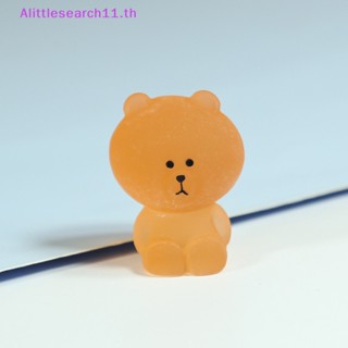 Alittlesearch11 ฟิกเกอร์เรซิ่น รูปการ์ตูนหมี ขนาดมินิ 3.4 ซม. หลากสี สําหรับตกแต่งบ้าน สมุดภาพ DIY