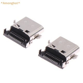 Amonghot&gt; ใหม่ พอร์ตชาร์จ Type-c USB สําหรับ Dell 7490 7590 2 ชิ้น