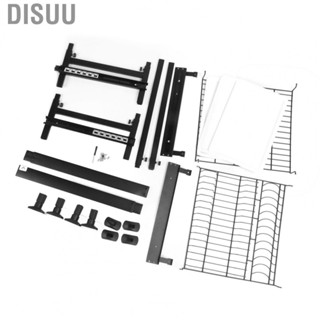 Disuu Double Layer Dish Drying Rack  2 Tier Large Dish Rack Carbon Steel Heavy Duty  for Organization