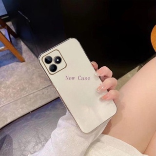 เคสโทรศัพท์มือถือแบบนิ่ม ทรงสี่เหลี่ยม กันกระแทก หรูหรา สําหรับ Realme C53 5G 2023 RealmeC53 C 53 Narzo N53 NarzoN53