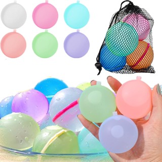 Reusable Water Fighting Balls Adults Kids Summer Swimming Pool Silicone Water Playing Toys Pool Water Bomb Balloons Games