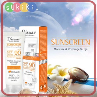 Sukiki SPF90 ครีมกันแดด กันน้ํา ให้ความชุ่มชื้น ป้องกันแสงแดด