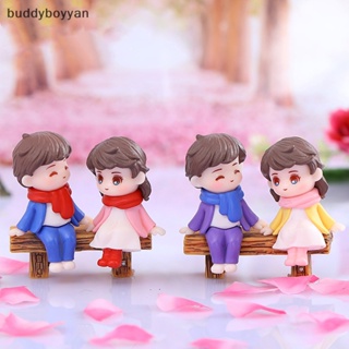 Bbth ฟิกเกอร์ผ้าพันคอคู่รัก ขนาดเล็ก สําหรับตกแต่งสวน DIY 1 คู่