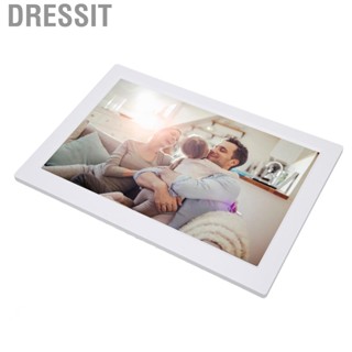 Dressit 10.1 Inch WiFi Digital Picture Frame Smart 16GB Memory Auto Rotate 1280x800 IPS Touch Screen Photo 100‑240V