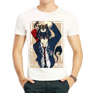 เสื้อยืด พิมพ์ลายโลโก้อนิเมะ Blue Exorcist Undertale สีขาว สําหรับผู้ชาย