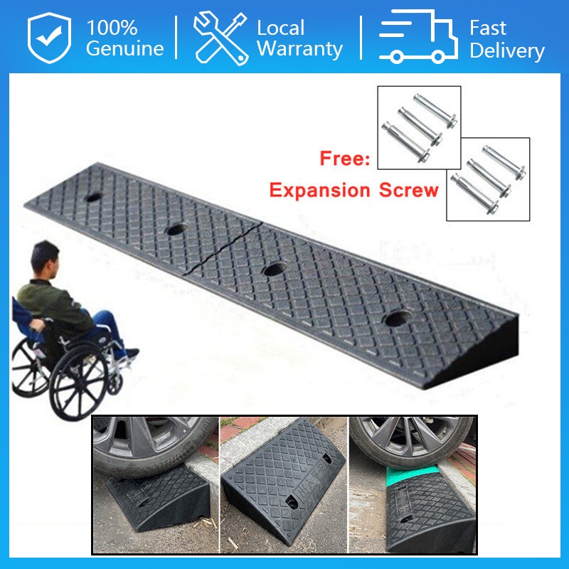 รถ Ramp Mat Curb Step Ramp Kereta รถจักรยานยนต์รถเข็น Heavy Duty Antislip 5000Kg โหลดแบริ่งใหม่ PE พ
