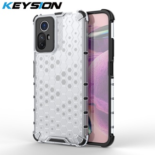 Keysion เคสโทรศัพท์มือถือแบบใส กันกระแทก ลายรังผึ้ง สําหรับ Redmi Note 12S 12 Pro 4G Xiaomi Redmi Note 12 Pro 4G