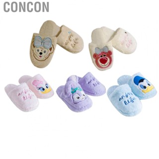 Concon Winter  Slippers  Breathable  Slippers Prevent Slipping Sole Ergonomic Cute Cartoon Comfortable  for Indoor