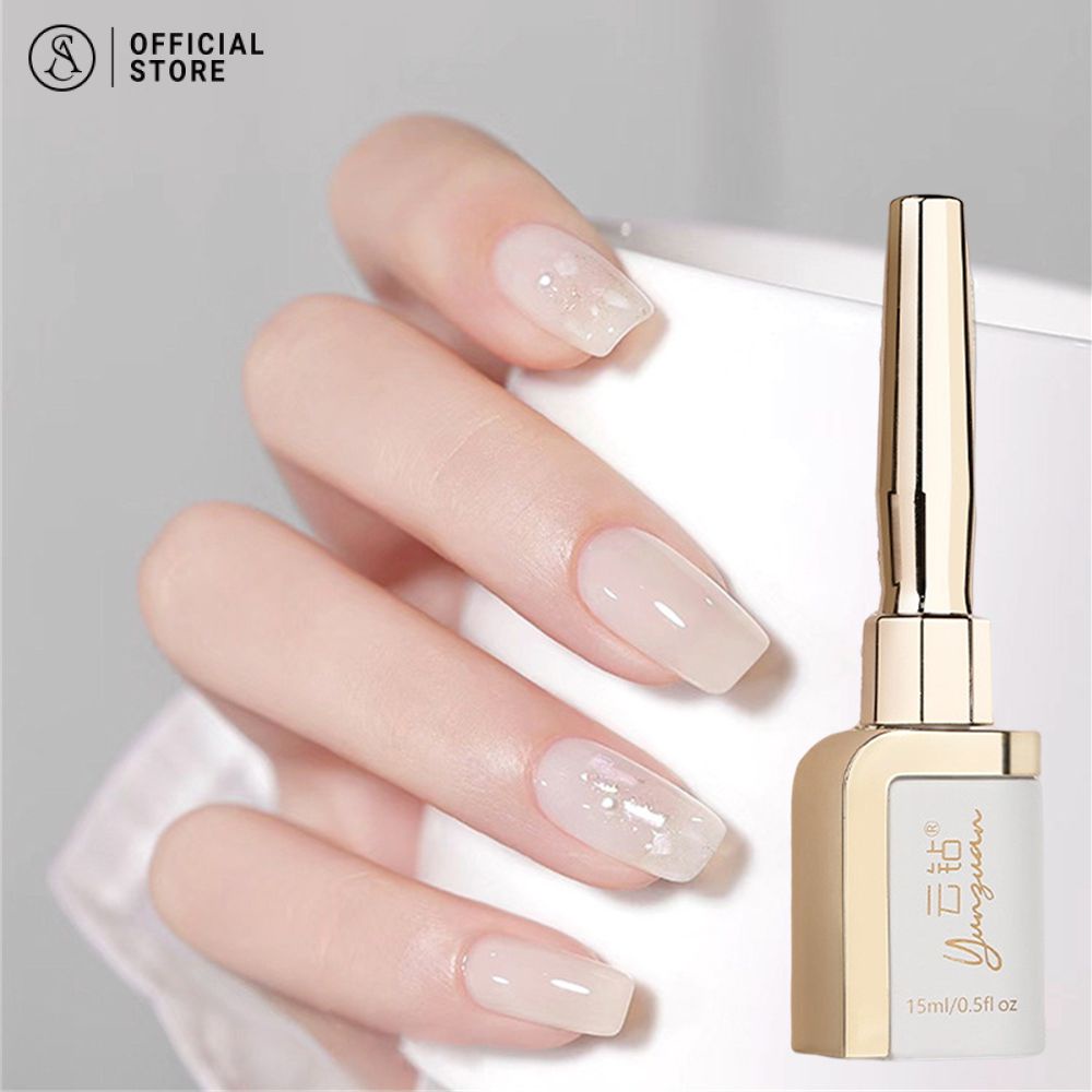 สีเจลสีขาว YUNZUAN รุ่นตามหา l สีเจลขาว สีขาวนม สีขาวโยเกิร์ต สีขาวงาช้าง สีขาวแม่สี สีขาวไซรัป