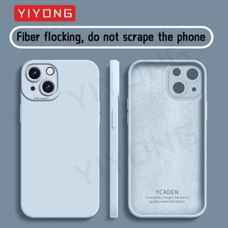 SE 2022 กรณีYIYONGซิลิโคนเหลวสแควร์สําหรับiPhone 7 8 Plus SE 2020 2 3 SE2 SE3 iPhone7 iPhone8 เคสโทรศัพท์