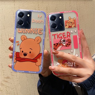 ใหม่ เคสโทรศัพท์มือถือ ซิลิโคนนิ่ม ปิดด้านหลัง ลายการ์ตูนหมูสีชมพูน่ารัก สําหรับ Infinix Note 30 Pro VIP 30i Hot 30 Play NFC Smart 7 Plus HD 4G 5G